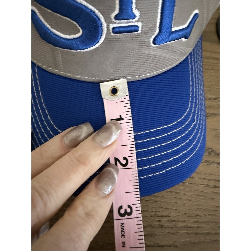 St. Louis Cardinals STL Trucker Hat Cap Grey Blue Mesh Adjustable Budweiser MLB - Picture 6 of 9